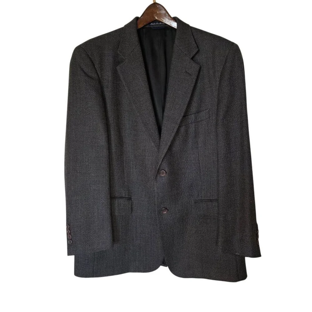 Oak Creek Men’s Gray 100% Wool Blazer Sport Coat Jacket 42R